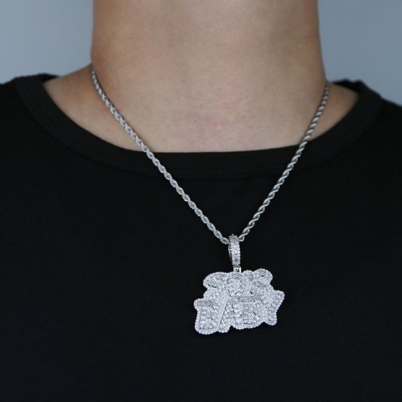 New Iced Out  CZ Limited Edition 90'S Baby Pendant - Picture 6 of 7
